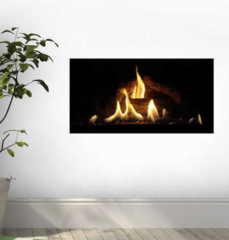 ملصق جداري للمدفأة قابل للتقشير واللصق WM157934 (عرض 30 × ارتفاع 16 بوصة) in Kuwait