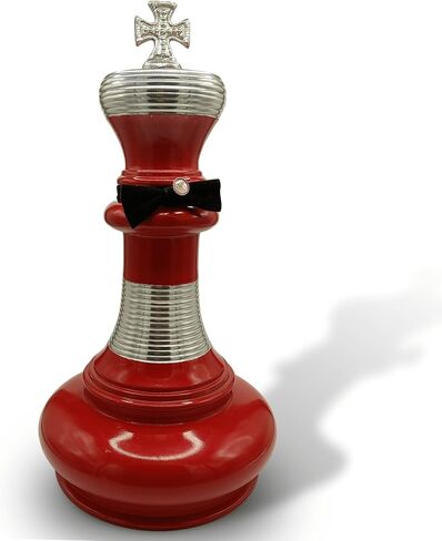 Grand Chess King Keepsake Urn Very Unique Chess King Cremation Urn for Adults cremation Urn For Human Ashes- Grand Chess King Urn For your loved ones-Home Decorative (White-KING) in Saudi Arabia