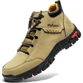 أحذية FLYLAND الرجالية الكاجوال من الجلد أحذية Chukka للكاحل مصنوعة يدويًا أحذية أنيقة غير قابلة للانزلاق تسمح بالتهوية ومريحة في منتصف الجزء العلوي للقيادة والمشي في الهواء الطلق in Saudi Arabia