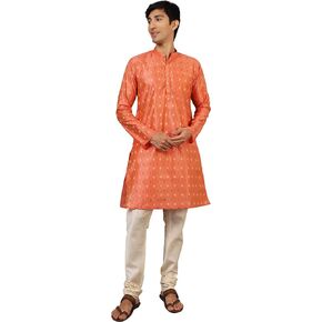 WINTAGE Men's: Banarasi Art Silk Cotton Kurta Pajama