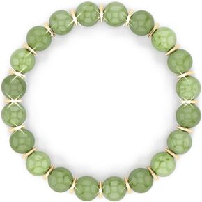 Natural Stone Green Jade Lapis Lazuli Hematite Black Onyx Beads Bracelet Entrepreneur Business Luck Bracelet Anxiety Release Healing Chakra Bracelet for Women and Men