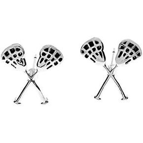 Sportybella - Lacrosse Earrings - Girls Lacrosse Jewelry - Girls Lacrosse Stick Dangle Earrings, Gift For Lacrosse Players, Moms and Coaches