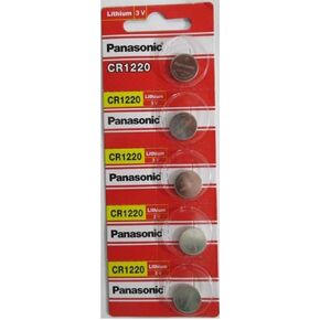 Panasonic Lithium 3V Batteries Size CR1220 (Pack of 5)