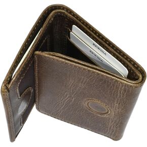 Mens Trifold Wallet- Magnet Closure-Genuine Leather-RFID Blocking-Slim Front Pocket-Thin & Stylish with ID Window-Wallets Men-Wallet for Men-gifts for men-Grey