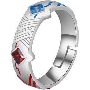 PPONE Darling In The Franxx Ring,Anime 02 Zero Two Cosplay Ring Silver 925 Adjustable Props Jewelry for Fans