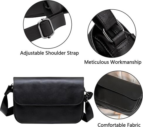 Lizbin Crossbody Bags for Women, Small Crossbody Bag (Black) in Saudi Arabia