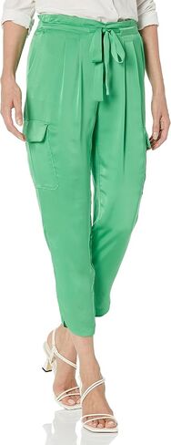 Ramy Brook Women's Satin Cargo Pocket Allyn Pant, Garden Green, Small in Saudi Arabia