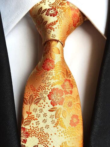 Ctskyte Men's Paisley Floral Pattern Ties Set with Pocket Suqare Luxury Wedding Necktie in Saudi Arabia