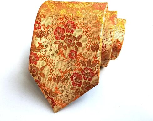 Ctskyte Men's Paisley Floral Pattern Ties Set with Pocket Suqare Luxury Wedding Necktie in Saudi Arabia