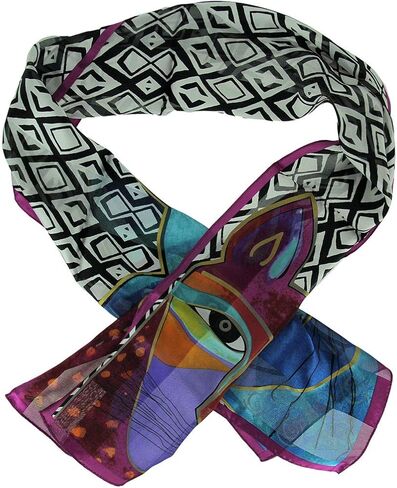 Laurel Burch Silk Scarf"Whiskered Cats" in Kuwait