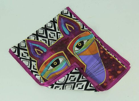 Laurel Burch Silk Scarf"Whiskered Cats" in Kuwait