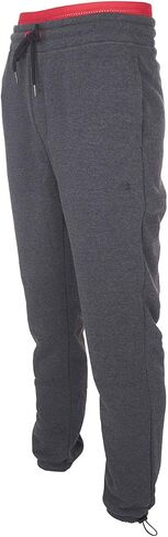 RBX Active Men's Athletic Adjustable Waist Drawstring Cuff Fleece Jogger Sweatpants with Pockets Charcoal Drawstring Cuff L in Saudi Arabia