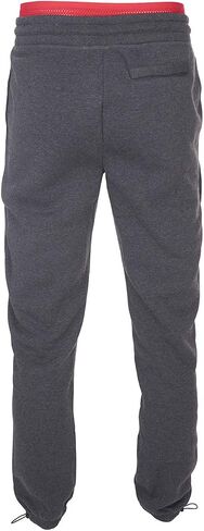 RBX Active Men's Athletic Adjustable Waist Drawstring Cuff Fleece Jogger Sweatpants with Pockets Charcoal Drawstring Cuff L in Saudi Arabia
