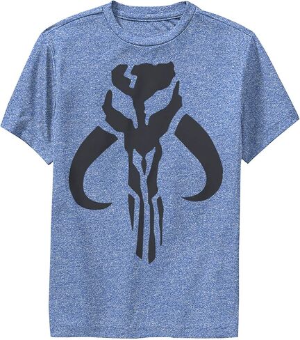 STAR WARS Boy's The Mandalorian Mythosaur Skull Logo Performance Tee in Saudi Arabia