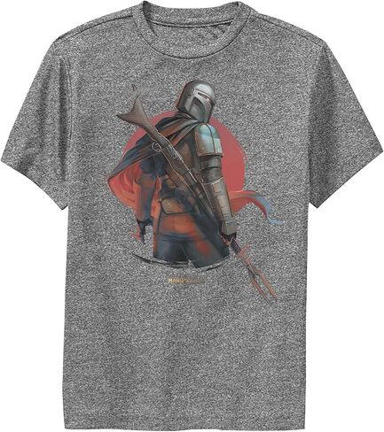 STAR WARS Boy's The Mandalorian Mythosaur Skull Logo Performance Tee in Saudi Arabia