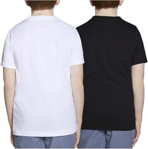 Hurley Boy's 2 Piece Long & Short Sleeve Graphic T-Shirt Set (White-SS/Black-SS, X-Large) in Saudi Arabia