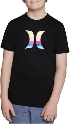 Hurley Boy's 2 Piece Long & Short Sleeve Graphic T-Shirt Set (White-SS/Black-SS, X-Large) in Saudi Arabia