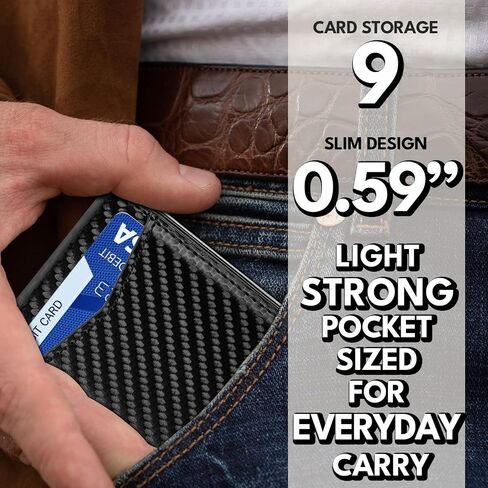 MOSIYEEF Pop Up Card Holder - Stealth Wallet for Men with Engraved Heartwarming Sentence - Inspirational Gift Ideas for Men - Slim RFID Blocking Minimalist Bifold Wallet with Leather Slots in Saudi Arabia