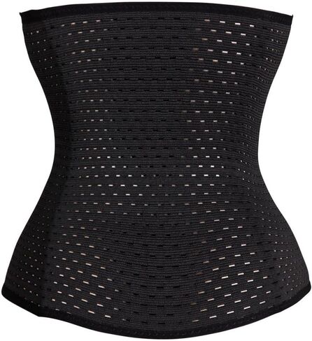 LYZ Women's Waist Trainer Corset for Everyday Wear Steel Boned Tummy Control Weight Loss Body Shaper with Adjustable Hooks in Kuwait
