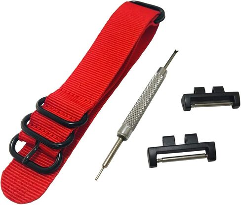 Richie strap] 20mm 5 Ring Nylon Watch Band Strap GMWB5000 Metal Adapters Kit for Casio GShock G-Shock GMW-B5000 in Saudi Arabia