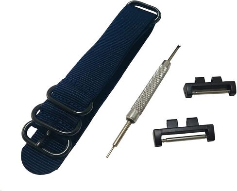 Richie strap] 20mm 5 Ring Nylon Watch Band Strap GMWB5000 Metal Adapters Kit for Casio GShock G-Shock GMW-B5000 in Saudi Arabia