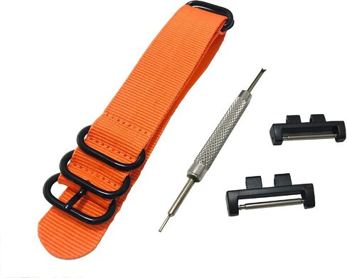 Richie strap] 20mm 5 Ring Nylon Watch Band Strap GMWB5000 Metal Adapters Kit for Casio GShock G-Shock GMW-B5000 in Saudi Arabia