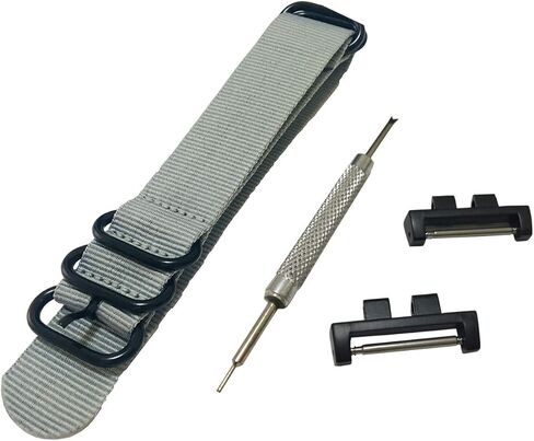 Richie strap] 20mm 5 Ring Nylon Watch Band Strap GMWB5000 Metal Adapters Kit for Casio GShock G-Shock GMW-B5000 in Saudi Arabia