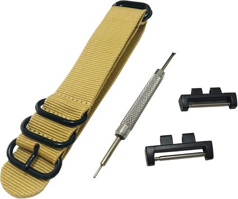 Richie strap] 20mm 5 Ring Nylon Watch Band Strap GMWB5000 Metal Adapters Kit for Casio GShock G-Shock GMW-B5000 in Saudi Arabia