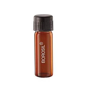 Borosil® Reusable Heavy Duty Amber Light-Blocking Culture Tubes with PTFE Lined PP Screw Caps and Flat Bottoms, 5mL (16 X 50 ml), 100/CS
