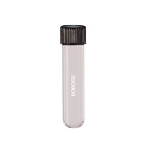 Borosil® Reusable Heavy Duty Culture Tubes with PTFE Lined PP Screw Caps and Round Bottoms, 10mL (16 x 125mm), 100/CS