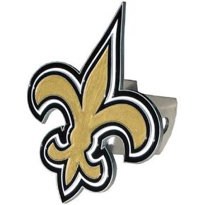 Siskiyou Sports NFL New Orleans Saints Large Logo Hitch Cover, Class II & III, White