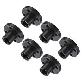 uxcell T8 POM Lead Screw Trapezoidal Nut 2mm Pitch 8mm Lead for 3D Printer Black 6Pcs