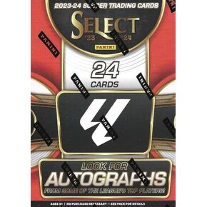 صندوق مكبر Panini Select La Liga Soccer (كرة القدم) 2023/24 - ابحث عن التوقيعات والبطاقات التذكارية - 24 بطاقة تداول in Kuwait