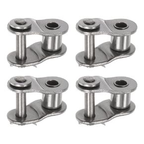 uxcell 4Pcs #40 Chain Offset Half Link Roller 1/2" Pitch Stainless Steel Standard Chain End Connector Split Links for 08A Chain