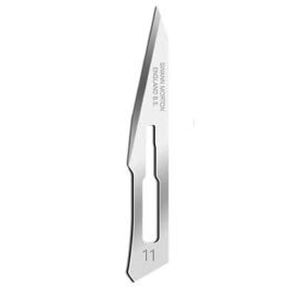 Swann-Morton® #11 Sterile Surgical Blades, Carbon Steel [Individually Packed, Box of 100]
