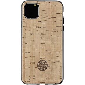 Reveal Case Compatible with iPhone 13 - Cork Wood Natural Vegan Leather Eco-Friendly Design Shop (Sunset Ocean Wave Print, 13 Pro)
