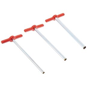 Humboldt H-9661 Plated Brass Cork Borer Sets with Handles, 0.1875" to 0.3125" OD (Set of 3)