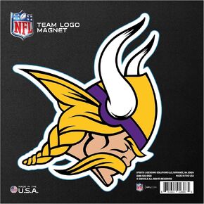 FANMATS 32373 Minnesota Vikings Large Team Logo Magnet 10" (11.9856"x11.5744")