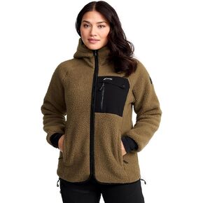 RevolutionRace Sherpa Hoodie for Women, Fleece Jacket Perfect for Hiking and Outdoor Adventures