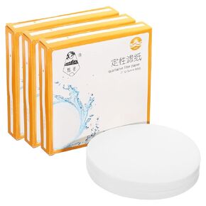 PATIKIL 300Pcs 12.5cm Qualitative Filter Paper Circles, Fast Speed Round Laboratory Filter Paper Chemical Industrial Oil Testing Funnel Filter Paper