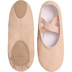 Dance Shoes for Girls Ballet Flats Ballerina Slippers with Elastic Laces