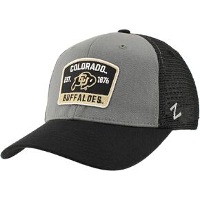 ZHATS Standard NCAA Officially Licensed Snapback Hat Big Rig Patch Black Gray Switchback