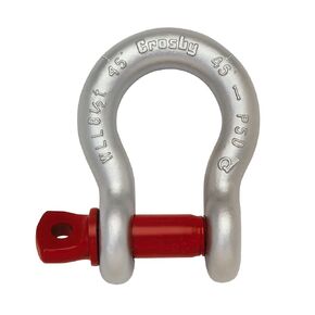 Crosby G-209 1-1/4-Inch Carbon Steel Anchor Shackle | 12 Ton Working Load Limit | Alloy Screw Pin | 1018570