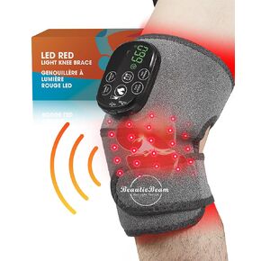 Red Light Therapy Knee Brace，Rechargeable Near Infrared Light Therapy Device for Knee/Elbow/Shoulder Faster Recovery for Cordless Use