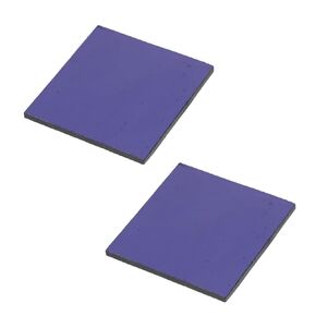 Blue Glass Sheet, 2pcs Cobalt Blue Glass Sheet Chemistry Experiment Supply Experiment Cobalt Glass Laboratory Science and Safety