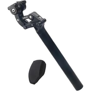 SAFORTBikes 365mm / 580mm Suspension Seatpost for eBike / Fat Bike, Up to 436lbs Heavy Rider