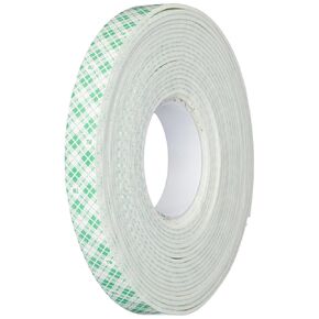 3M - 1/2-5-4016W 4016 Natural Polyurethane Double Coated Foam Tape, 0.5" width x 5yd length (1 roll)