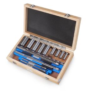 Keyway Broach Set HSS Keyway Cutting Tool for Lathe Inch Size Broaches Set (18pcs)