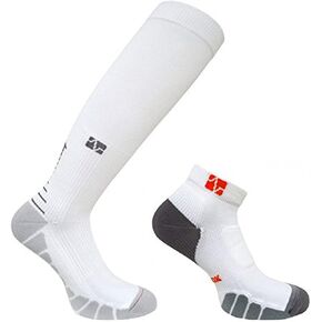 Vitalsox Italy VT1211/VT1010 Silver Drystat Combo Pack Graduated Compression and Low Cut Socks