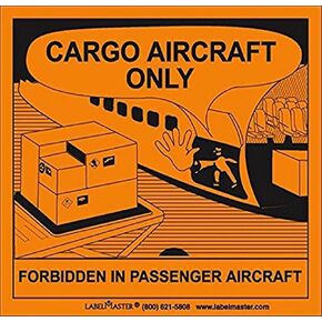 Labelmaster SL20R Cargo Aircraft Only Label, PVC-Free Film (Pack of 500)